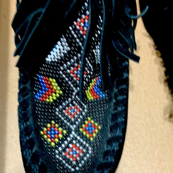 NWOT Ash  Serpico Fringe Womans Wedge Boot - Picture 8 of 10